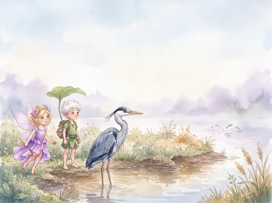 Aus „Elena und der Reiher, der zu lange wartete“